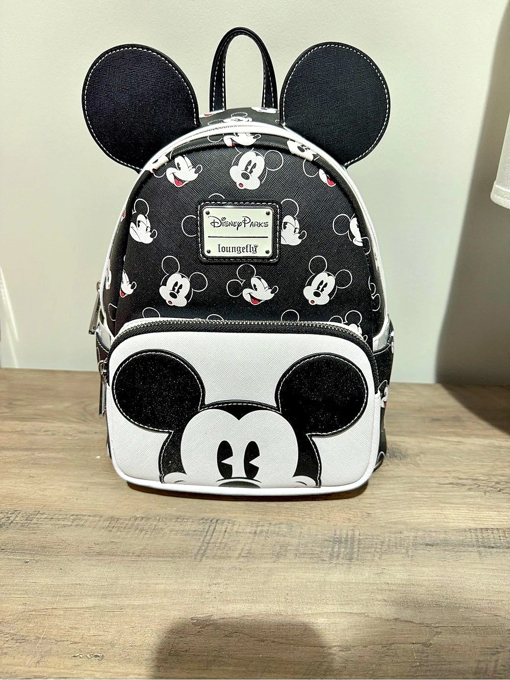 Disney Mickey Mouse mini backpack Black & White Mini Backpack NWT